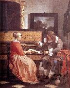 Gabriel Metsu Man and Woman Sitting at the Virginal